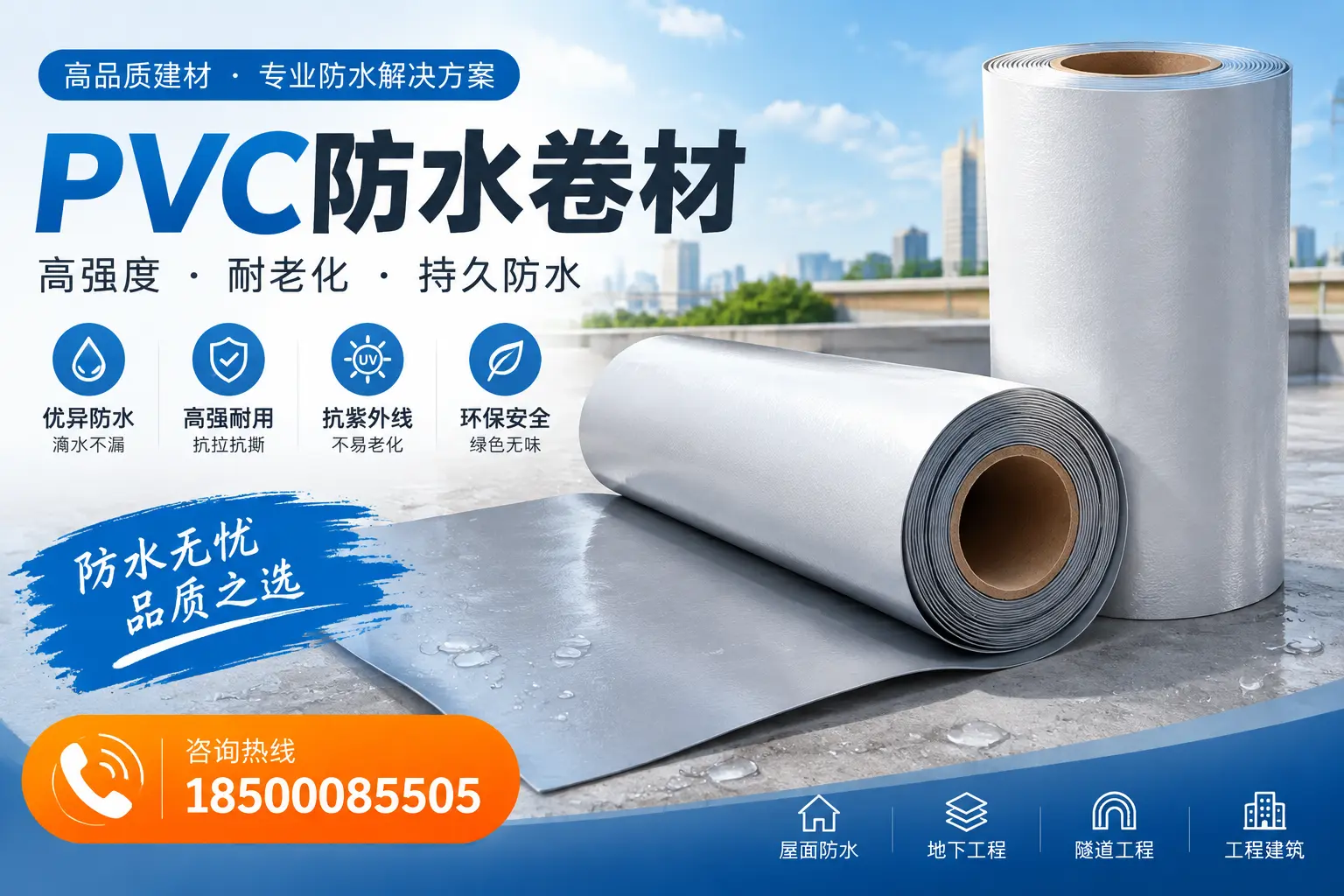 PVC防水卷材的使用寿命与维护周期，适合新星业主参考