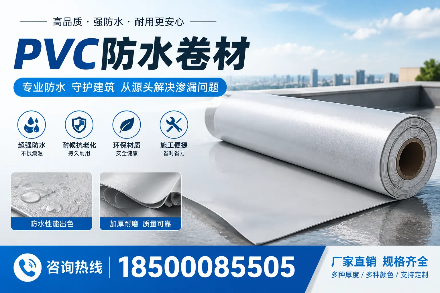选择pvc防水卷材时,新星用户的常见疑问