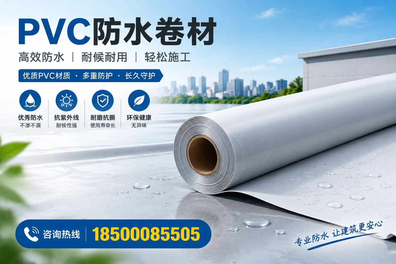 选择PVC防水卷材时需关注的技术参数,新星指南